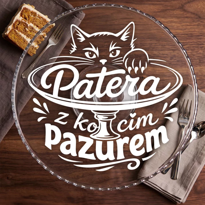 Patera Na Ciasto Dla Kociary Prezent Dla Kobiety: Kocia Elegancja Patera Na Ciasto Dla Kociary Prezent Dla Kobiety: Kocia Elegancja