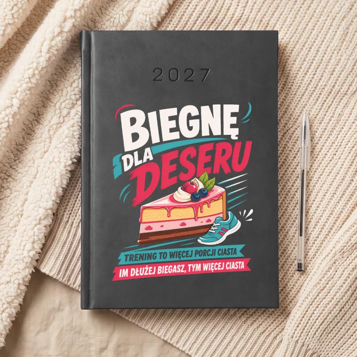 Kalendarz Książkowy A5 2027 Dla Biegacza Prezent Dla Mężczyzny: Biegacz Z Ciastkiem Kalendarz Książkowy A5 2027 Dla Biegacza Prezent Dla Mężczyzny: Biegacz Z Ciastkiem