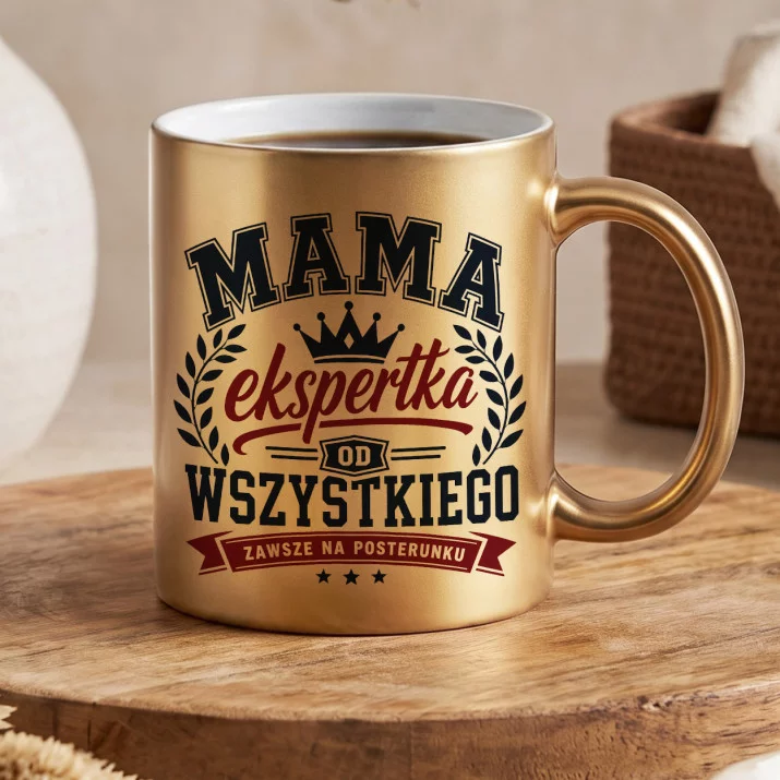 Złoty Kubek Na Dzień Matki Prezent Dla Mamy Kobiety: Elegancki Sarkazm Złoty Kubek Na Dzień Matki Prezent Dla Mamy Kobiety: Elegancki Sarkazm