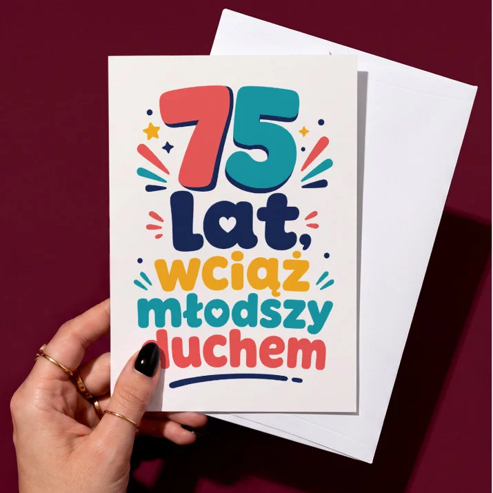 Kartka z Życzeniami Dla 75 Latka Na 75 Urodziny Dla Mężczyzny: Uroczy Senior