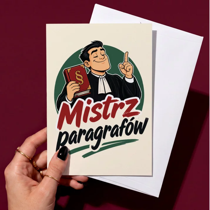Kartka z Życzeniami Dla Prawnika Dla Mężczyzny: Uzasadniony Humor Kartka z Życzeniami Dla Prawnika Dla Mężczyzny: Uzasadniony Humor