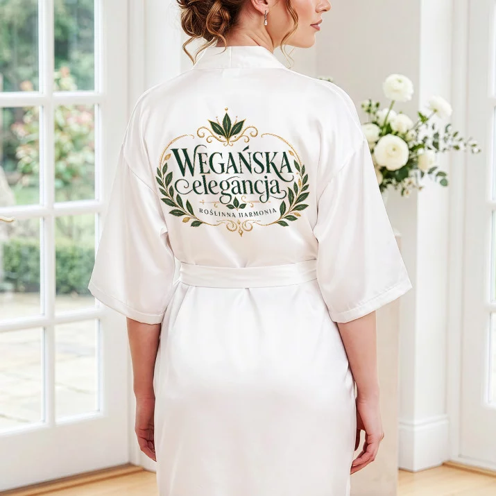 Szlafrok Satynowy Dla Weganki Prezent Dla Kobiety: Wegańska Elegancja