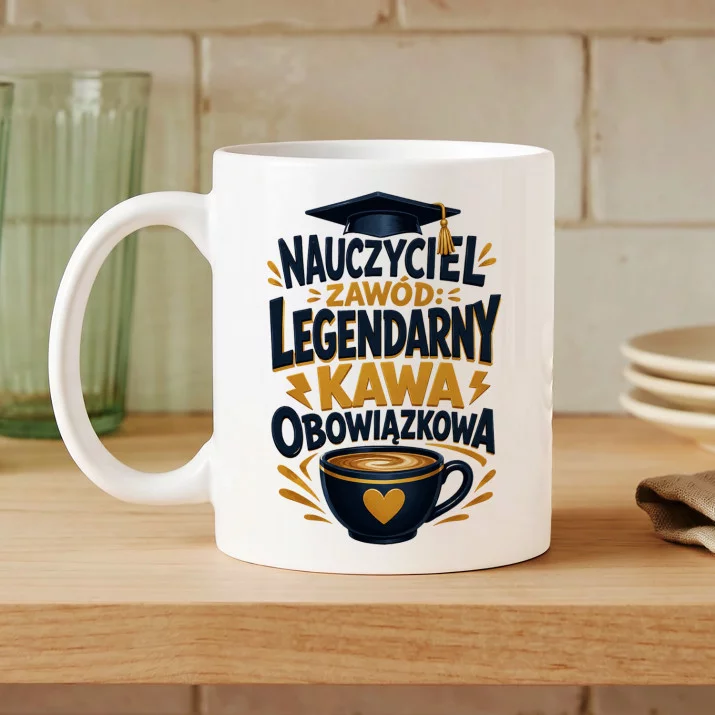 Kubek Z Nadrukiem Dla Nauczyciela Prezent Na Dzień Nauczyciela Dla Mężczyzny: Mam Rację