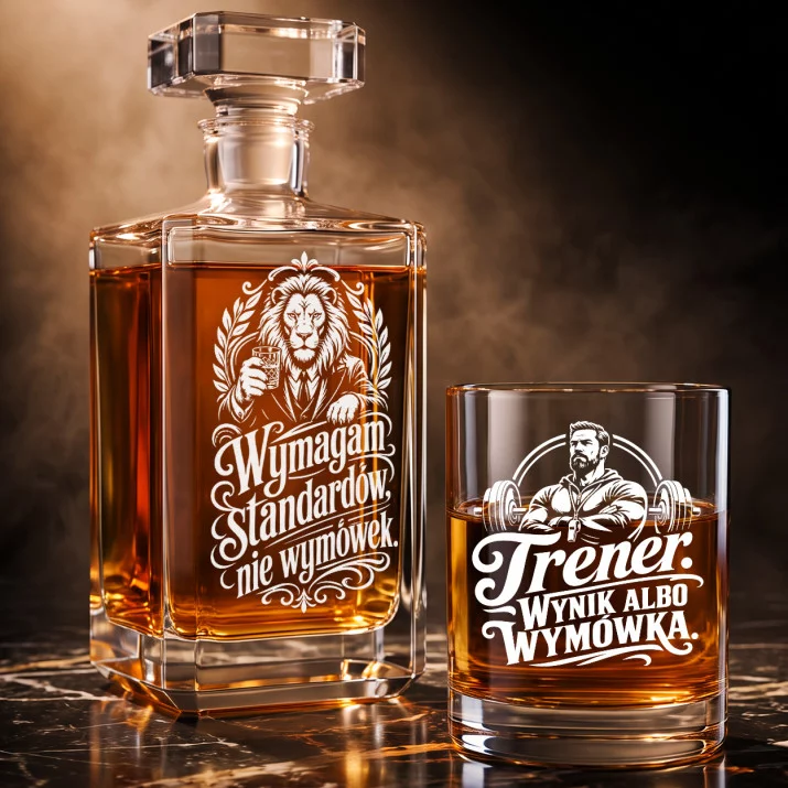 Zestaw Do Whisky Dla Trenera Prezent Dla Mężczyzny: Manifest - Wymagam Standardów Zestaw Do Whisky Dla Trenera Prezent Dla Mężczyzny: Manifest - Wymagam Standardów