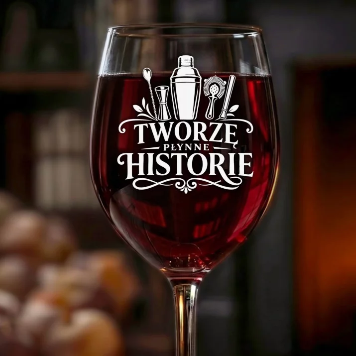 Kieliszek Do Wina Dla Barmanki Prezent Dla Kobiety: Tworzę Płynne Historie