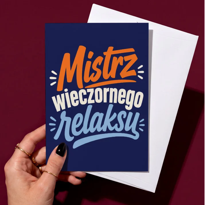 Kartka z Życzeniami Na Święta Dla Mężczyzny: Męska Typografia Relaksu Kartka z Życzeniami Na Święta Dla Mężczyzny: Męska Typografia Relaksu