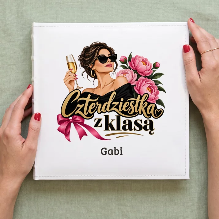 Album Na Zdjęcia Tradycyjny Na 40 Urodziny Prezent Dla 40 Latki Kobiety: Czterdziestka Z Klasą