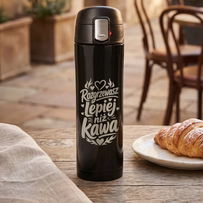 Kubek Termiczny 440ml Na Walentynki Prezent Na Rocznicę: Rozgrzewasz Lepiej Niż Kawa