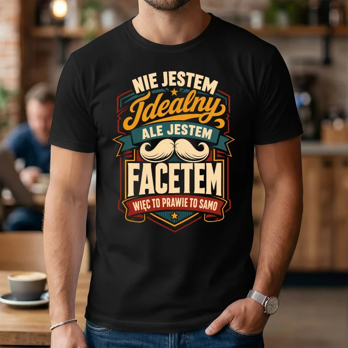 Koszulka Męska Dla Faceta Prezent Dla Mężczyzny: Jestem Facetem