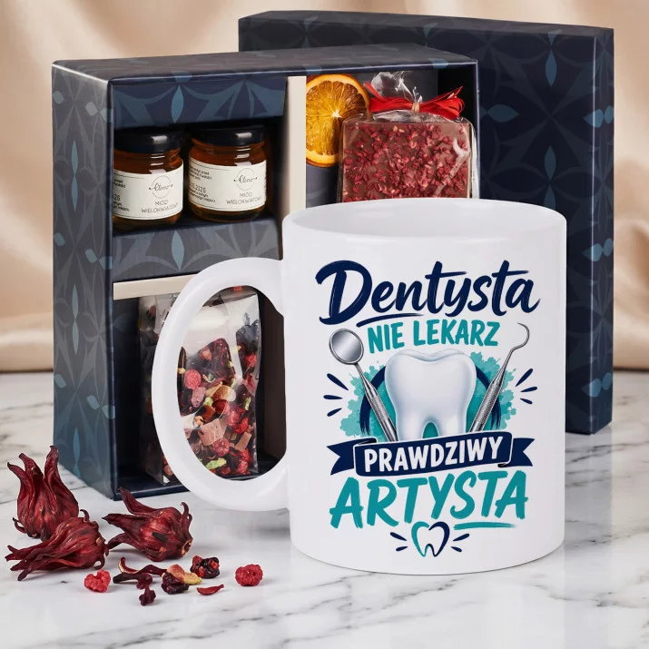 Zestaw Prezenowy Z Kubkiem Dla Dentysty: Dentysta Prawdziwy Artysta Zestaw Prezenowy Z Kubkiem Dla Dentysty: Dentysta Prawdziwy Artysta