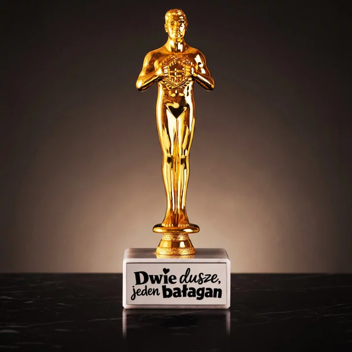 Statuetka Z Grawerem Na 25 Rocznicę Ślubu Prezent Dla Pary: Dwie Dusze, Jeden Bałagan