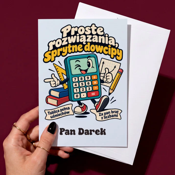 Kartka Personalizowana Dla Nauczyciela Matematyki Prezent Dla Mężczyzny: Proste Rozwiązania