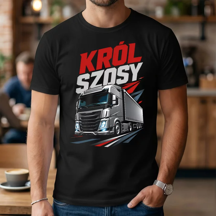 Koszulka Męska Dla Kierowcy Tira Prezent Dla Mężczyzny: Król Szosy