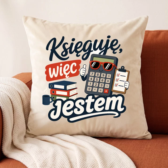 Poduszka Dekoracyjna Dla Księgowego Prezent Dla Mężczyzny: Księgowy Z Humorem