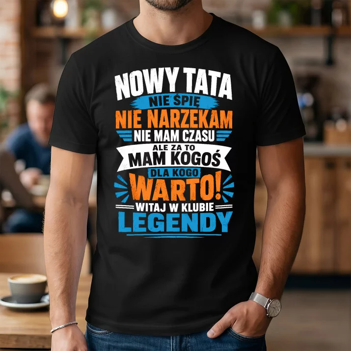 Koszulka Męska Dla Nowego Taty Prezent Na Dzień Ojca Dla Mężczyzny: Nie Narzekam