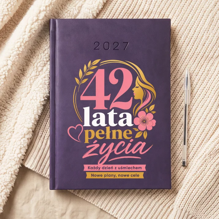 Kalendarz Książkowy A5 2027 Dla 42 Latki Prezent Na 40 Urodziny Dla Kobiety: Pełnia Czterdziestki Kalendarz Książkowy A5 2027 Dla 42 Latki Prezent Na 40 Urodziny Dla Kobiety: Pełnia Czterdziestki