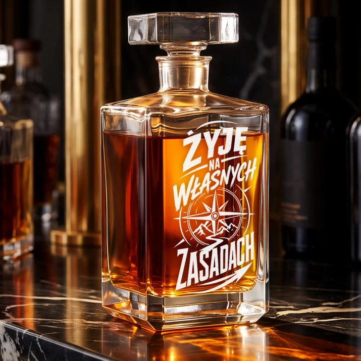 Karafka Do Whisky z Grawerem Dla Taty Prezent Na Dzień Ojca: Manifest Ojcowski Karafka Do Whisky z Grawerem Dla Taty Prezent Na Dzień Ojca: Manifest Ojcowski