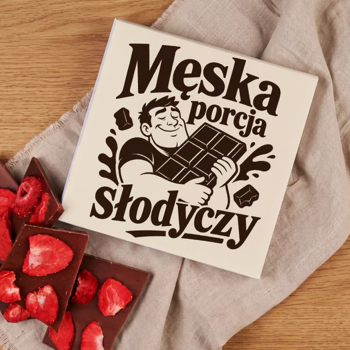 Czekolada Z Truskawkami Na Wielkanoc Prezent Dla Mężczyzny: Retro Męski Humor