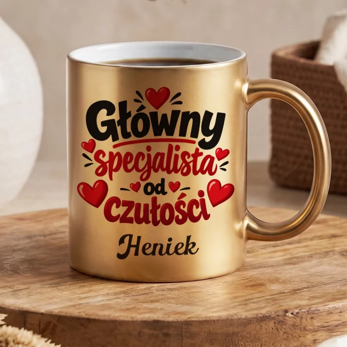 Złoty Kubek Na Walentynki Prezent Na Rocznicę Dla Mężczyzny: Główny Specjalista Od
