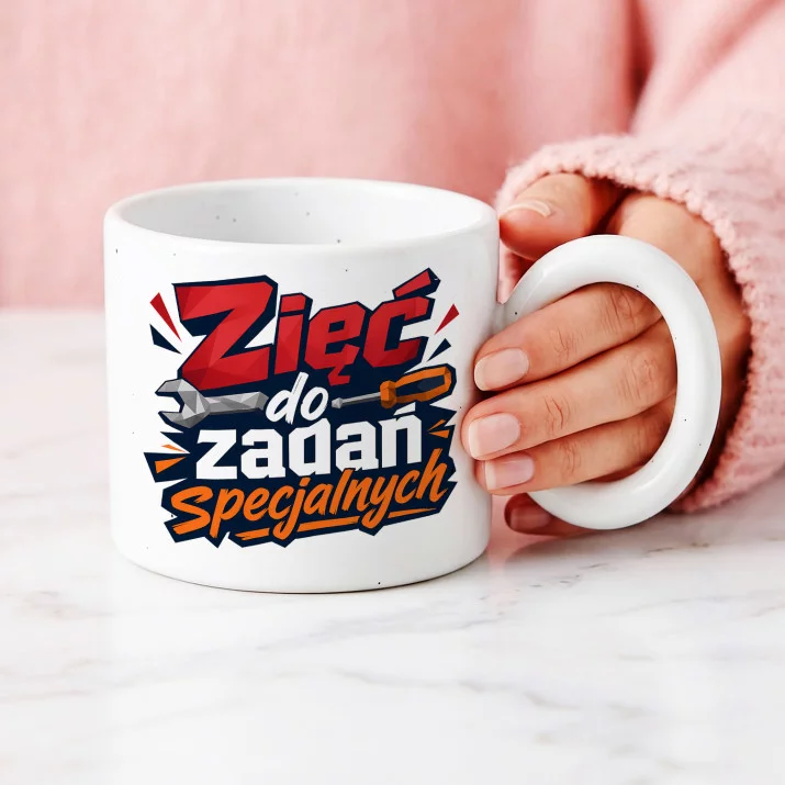 Kubek Z Okrągłym Uchem Dla Zięcia Prezent Dla Mężczyzny: Rodzinny Humor