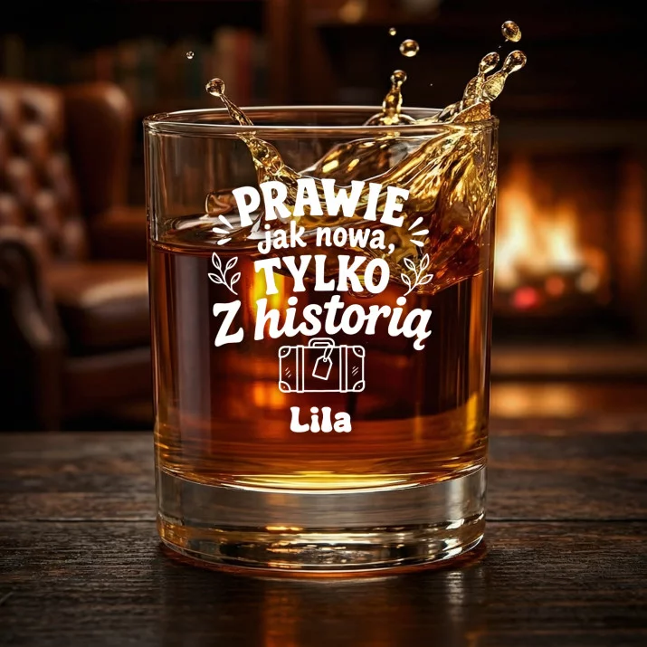 Szklanki Do Whisky z Grawerem Dla 75 Latki Prezent Na 75 Urodziny Dla Kobiety: Prawie Jak Nowa, Tylko Z Szklanki Do Whisky z Grawerem Dla 75 Latki Prezent Na 75 Urodziny Dla Kobiety: Prawie Jak Nowa, Tylko Z