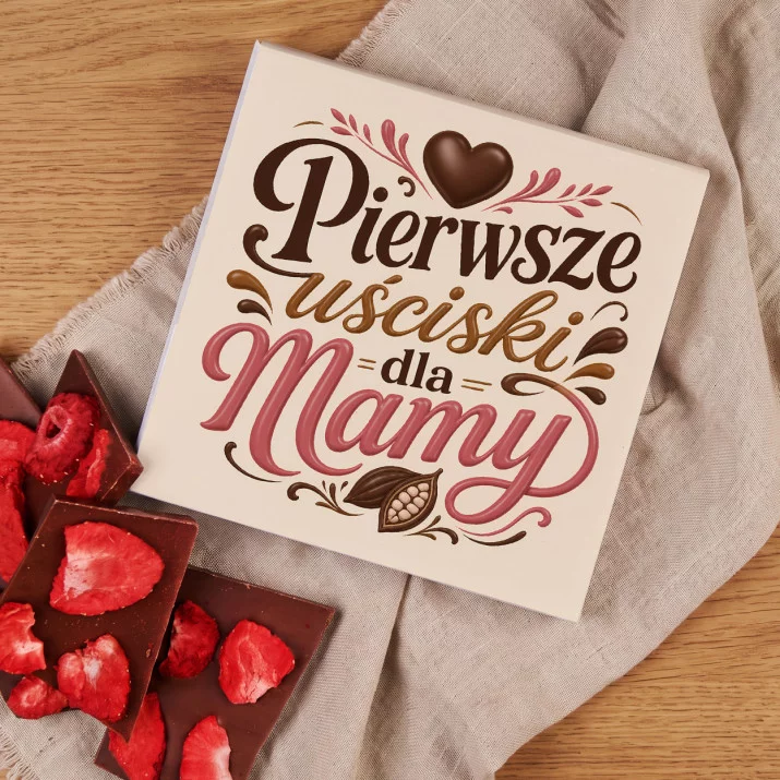 Czekolada Z Truskawkami Na Pierwszy Dzień Mamy Prezent Dla Mamy Kobiety: Pierwsze Uściski Czekolada Z Truskawkami Na Pierwszy Dzień Mamy Prezent Dla Mamy Kobiety: Pierwsze Uściski