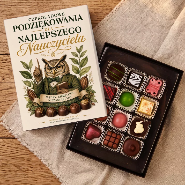 Czekoladki Na Dzień Nauczyciela Prezent Dla Nauczyciela Mężczyzny: Czekoladowe