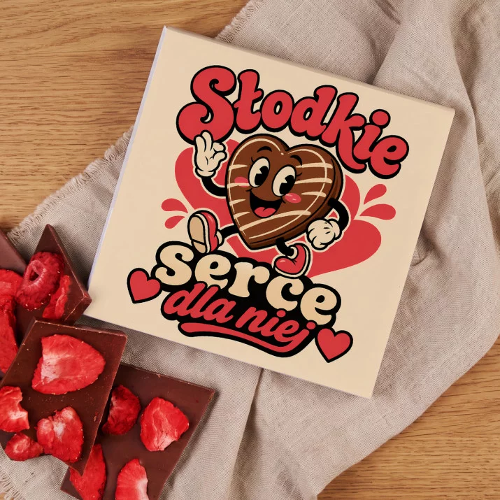Czekolada Z Truskawkami Na Boże Narodzenie Prezent Dla Kobiety: Retro Czekoladowa Czekolada Z Truskawkami Na Boże Narodzenie Prezent Dla Kobiety: Retro Czekoladowa