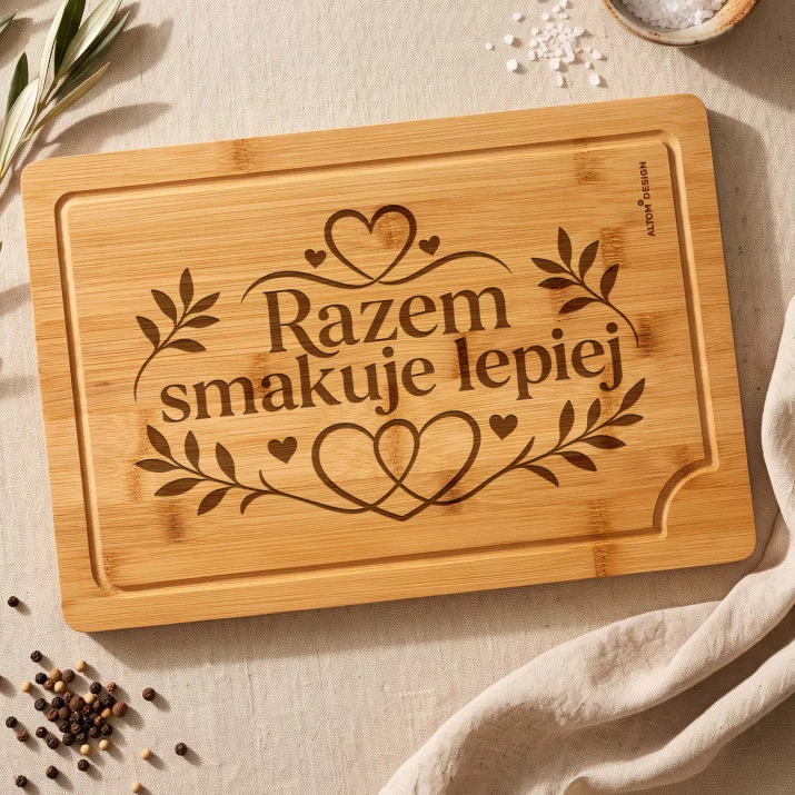 Deska Do Krojenia Na Rocznicę Prezent Na Walentynki Dla Pary: Wspólny Smak Deska Do Krojenia Na Rocznicę Prezent Na Walentynki Dla Pary: Wspólny Smak