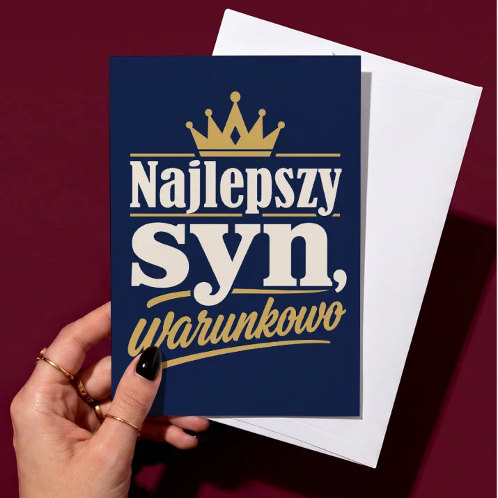 Kartka z Życzeniami Dla Syna Dla Mężczyzny: Suchy Humor Syna Kartka z Życzeniami Dla Syna Dla Mężczyzny: Suchy Humor Syna