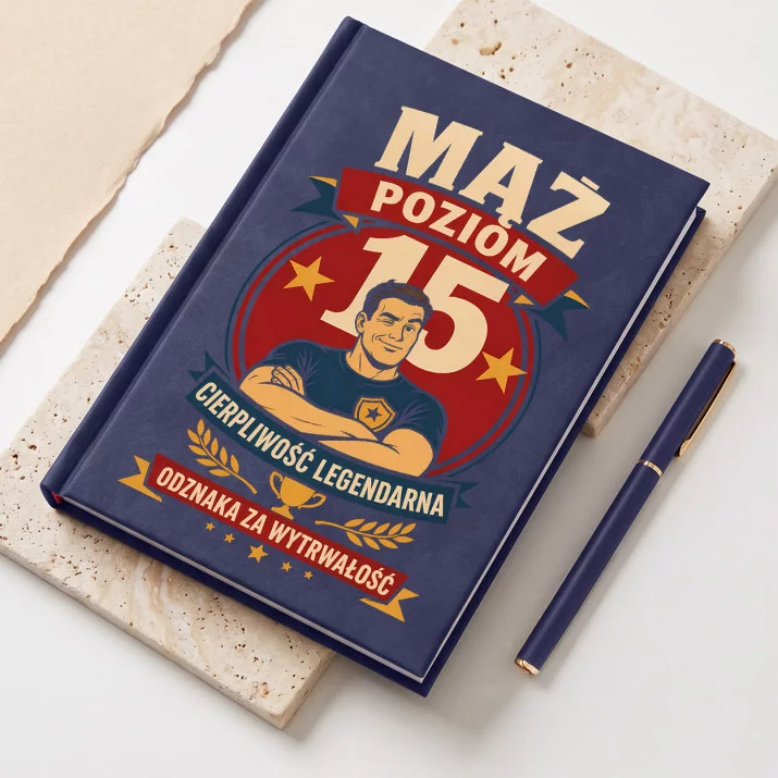Notatnik A5 Na 15 Rocznicę Ślubu Prezent Dla Mężczyzny: Odznaka Męża 15 Notatnik A5 Na 15 Rocznicę Ślubu Prezent Dla Mężczyzny: Odznaka Męża 15