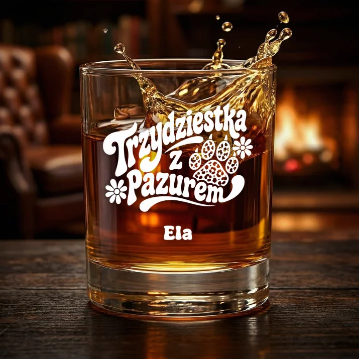Szklanki Do Whisky z Grawerem Dla 30 Latki Prezent Na 30 Urodziny Dla Kobiety: Trzydziestka Z Pazurem Szklanki Do Whisky z Grawerem Dla 30 Latki Prezent Na 30 Urodziny Dla Kobiety: Trzydziestka Z Pazurem