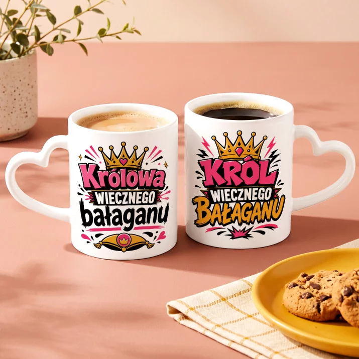 Zestaw Kubków Dla Przyjaciół Prezent Dla Pary: Duet Kanapowych Legend