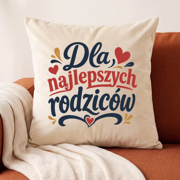 Poduszka Dekoracyjna Dla Rodziców Prezent Dla Pary: Ciepło Rodzinne Poduszka Dekoracyjna Dla Rodziców Prezent Dla Pary: Ciepło Rodzinne