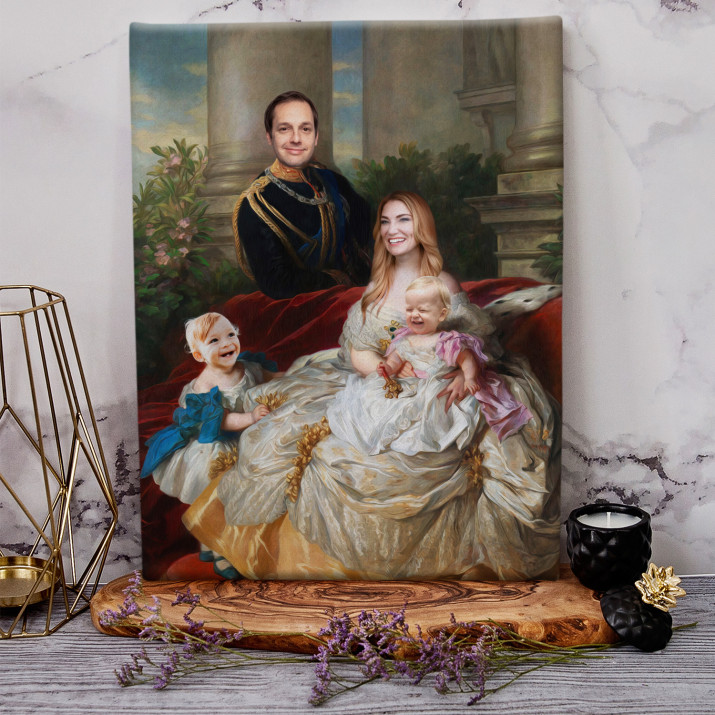 W pałacowym ogrodzie - Królewski portret