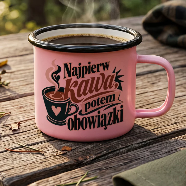 Kubek Emaliowany Na Święta Prezent Dla Kobiety: Wytworna Kobiecość