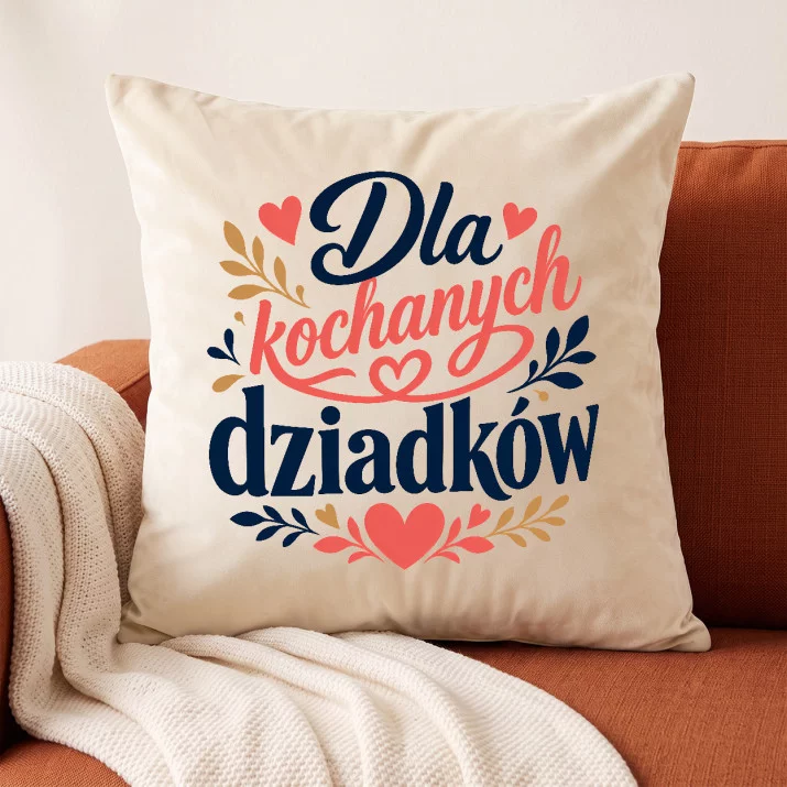 Poduszka Dekoracyjna Dla Babci i Dziadka Prezent Na Dzień Babci i Dziadka Dla Pary: Ciepło Rodzinne Poduszka Dekoracyjna Dla Babci i Dziadka Prezent Na Dzień Babci i Dziadka Dla Pary: Ciepło Rodzinne