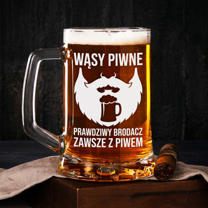 Kufel Dla Brodacza Prezent Dla Mężczyzny: Wąsy Piwne
