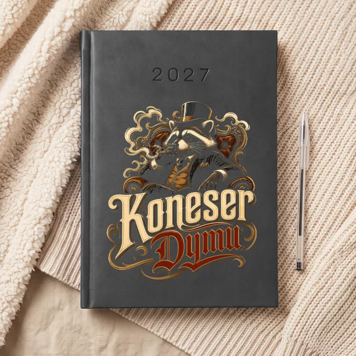 Kalendarz Książkowy A5 2027 Dla Palacza Prezent Dla Mężczyzny: Koneserska Elegancja