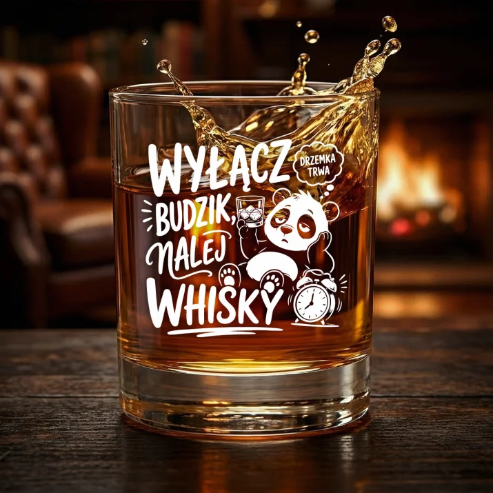 Szklanka Do Whisky Dla Śpiocha Prezent Dla Mężczyzny: Wyłącz Budzik, Nalej Whisky
