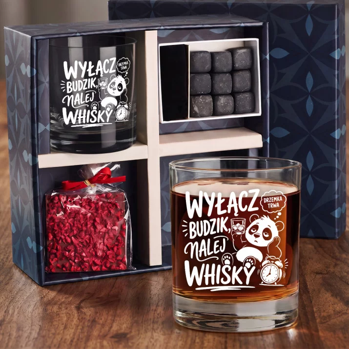 Zestaw Prezentowy Whisky Dla Śpiocha Dla Mężczyzny: Wyłącz Budzik, Nalej Zestaw Prezentowy Whisky Dla Śpiocha Dla Mężczyzny: Wyłącz Budzik, Nalej