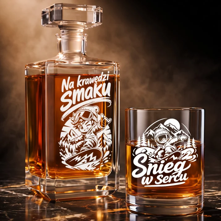 Zestaw Do Whisky Dla Snowboardzisty Prezent Dla Mężczyzny: Na Krawędzi Smaku Zestaw Do Whisky Dla Snowboardzisty Prezent Dla Mężczyzny: Na Krawędzi Smaku