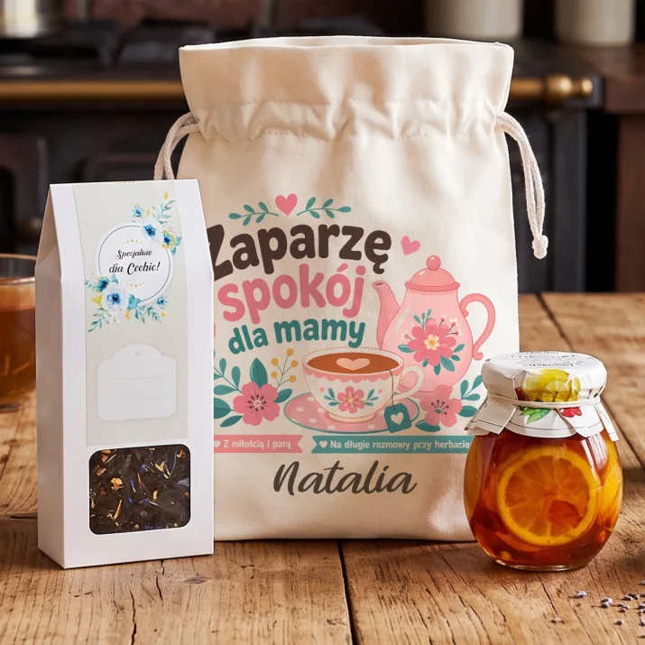Zestaw Herbaciany Na Dzień Matki Prezent Dla Mamy Kobiety: Herbaciana Chwila Mamy Zestaw Herbaciany Na Dzień Matki Prezent Dla Mamy Kobiety: Herbaciana Chwila Mamy