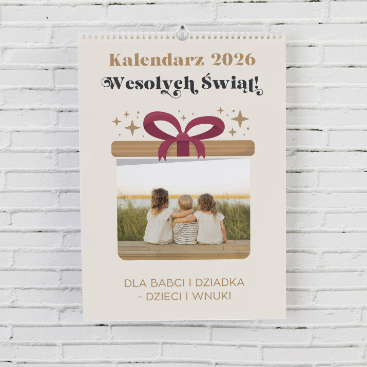 Wesołych Świąt - Kalendarz wiszący Wesołych Świąt - Kalendarz wiszący