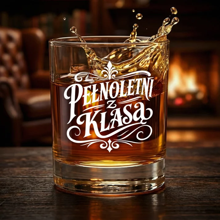 Szklanka Do Whisky Na 18 Prezent Dla Mężczyzny: Pełnoletni Z Klasą Szklanka Do Whisky Na 18 Prezent Dla Mężczyzny: Pełnoletni Z Klasą