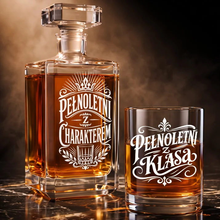 Zestaw Do Whisky Na 18 Prezent Dla Mężczyzny: Pełnoletni Z Charakterem Zestaw Do Whisky Na 18 Prezent Dla Mężczyzny: Pełnoletni Z Charakterem