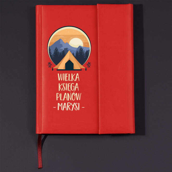 Wielka księga planów - Notes książkowy z zakładką