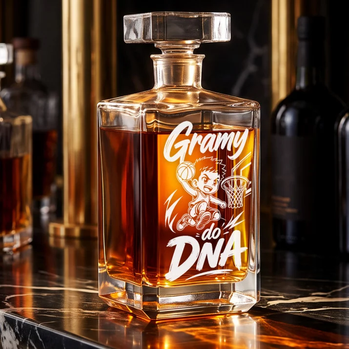 Karafka Do Whisky z Grawerem Dla Fana Koszykówki Prezent: Gramy Do Dna Karafka Do Whisky z Grawerem Dla Fana Koszykówki Prezent: Gramy Do Dna