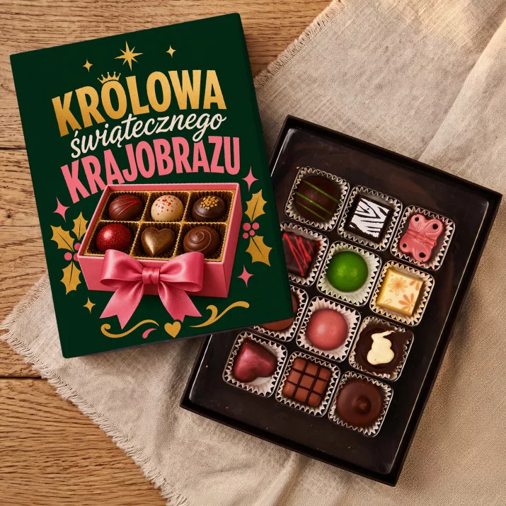 Czekoladki Na Święta Bożego Narodzenia Prezent Dla Kobiety: Królowa Świątecznego Czekoladki Na Święta Bożego Narodzenia Prezent Dla Kobiety: Królowa Świątecznego