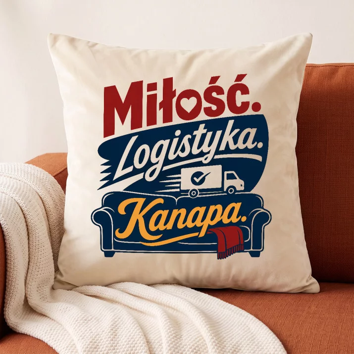 Poduszka Dekoracyjna Dla Pary Prezent Dla Pary: Miłosna Logistyka Poduszka Dekoracyjna Dla Pary Prezent Dla Pary: Miłosna Logistyka